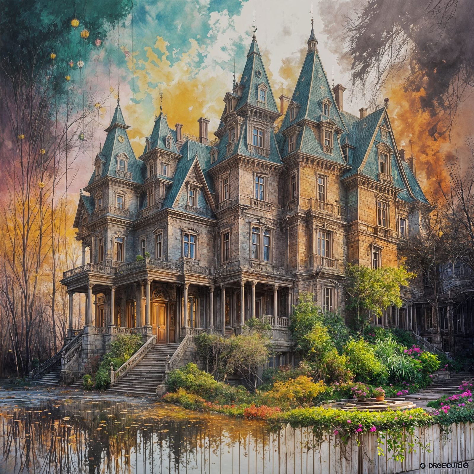 Whimsical Dr. Seuss-Inspired Mansion