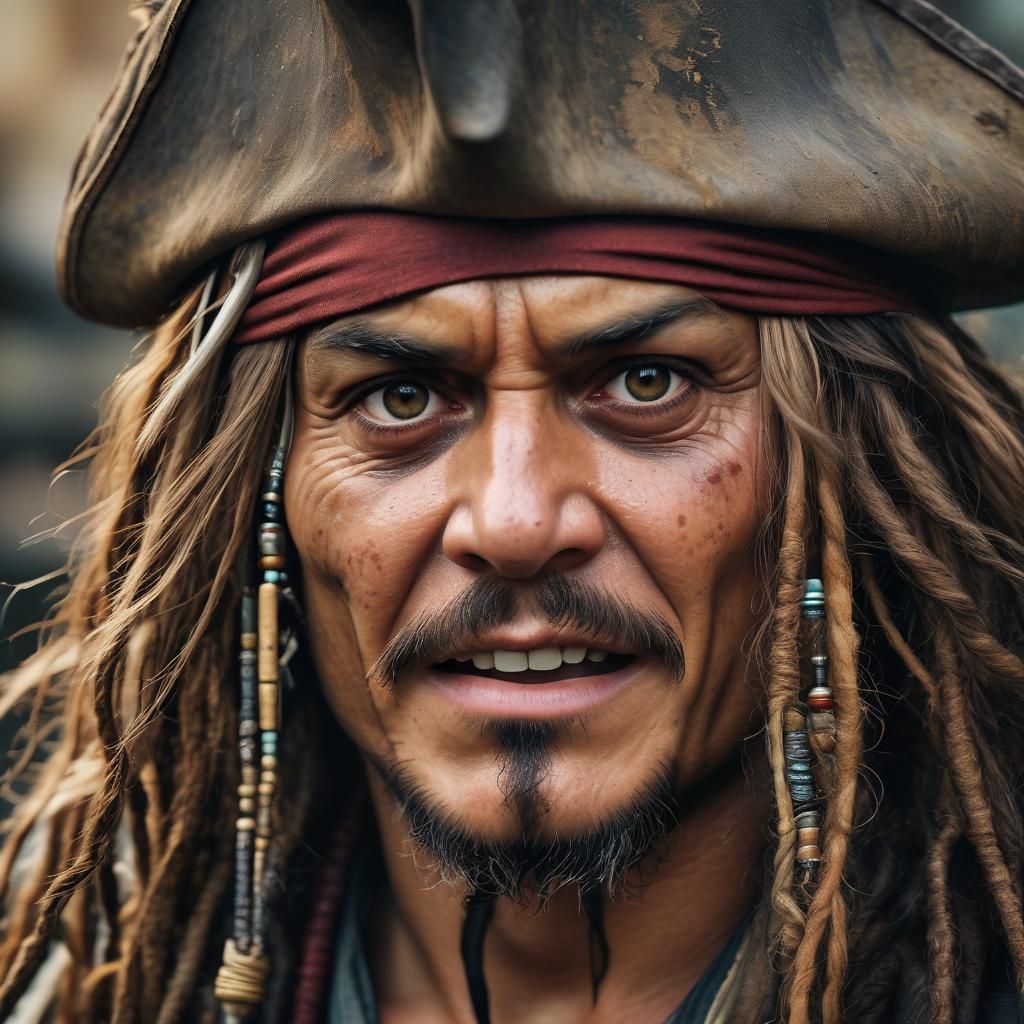 Funny Face Portrait in Natural Lighting