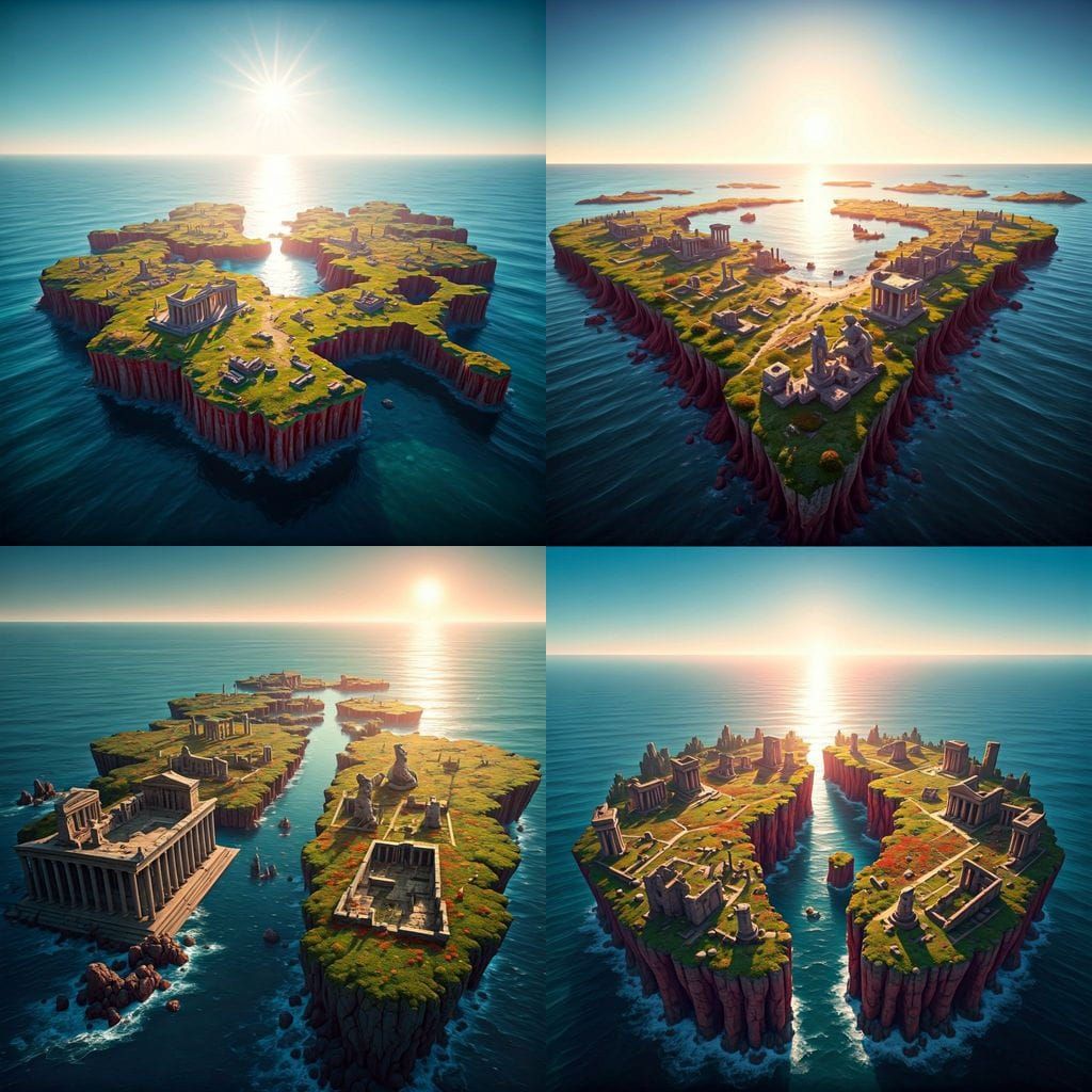 Centaur Island Dedicated to Ares with Azure Waters