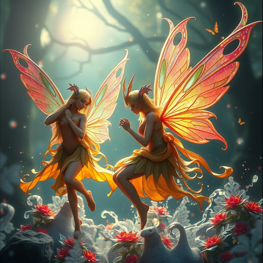 Fantastical Fairies in Vibrant Splendor