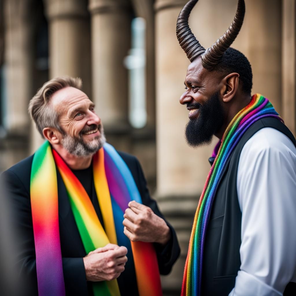 Demon and Vicar Chat: Professional Photography