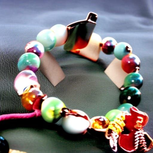 Rainbow Gemstone Bracelet on Hand