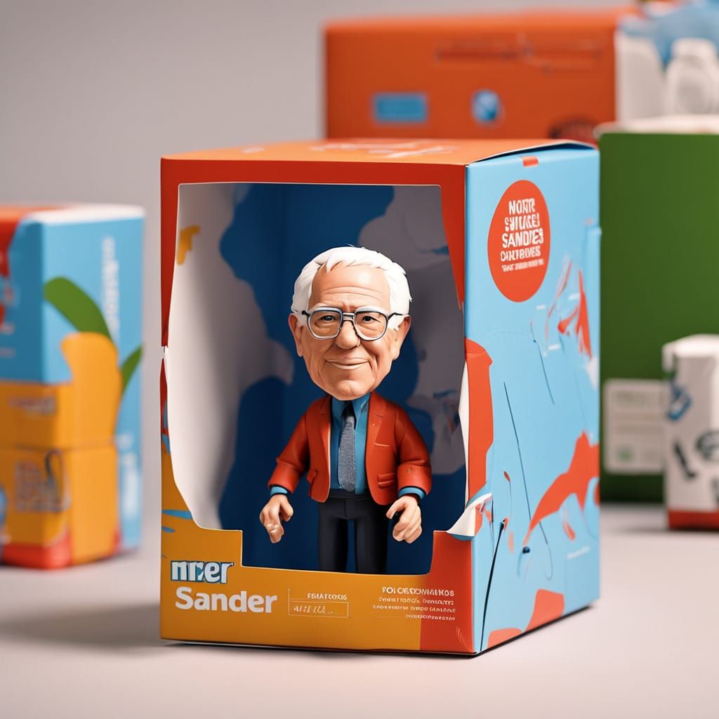 Hyper-Realistic Bernie Sanders Action Figure Toy in Vintage ...