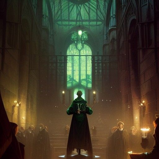 Dark Fantasy Slytherin Concept Art in 8K Resolution