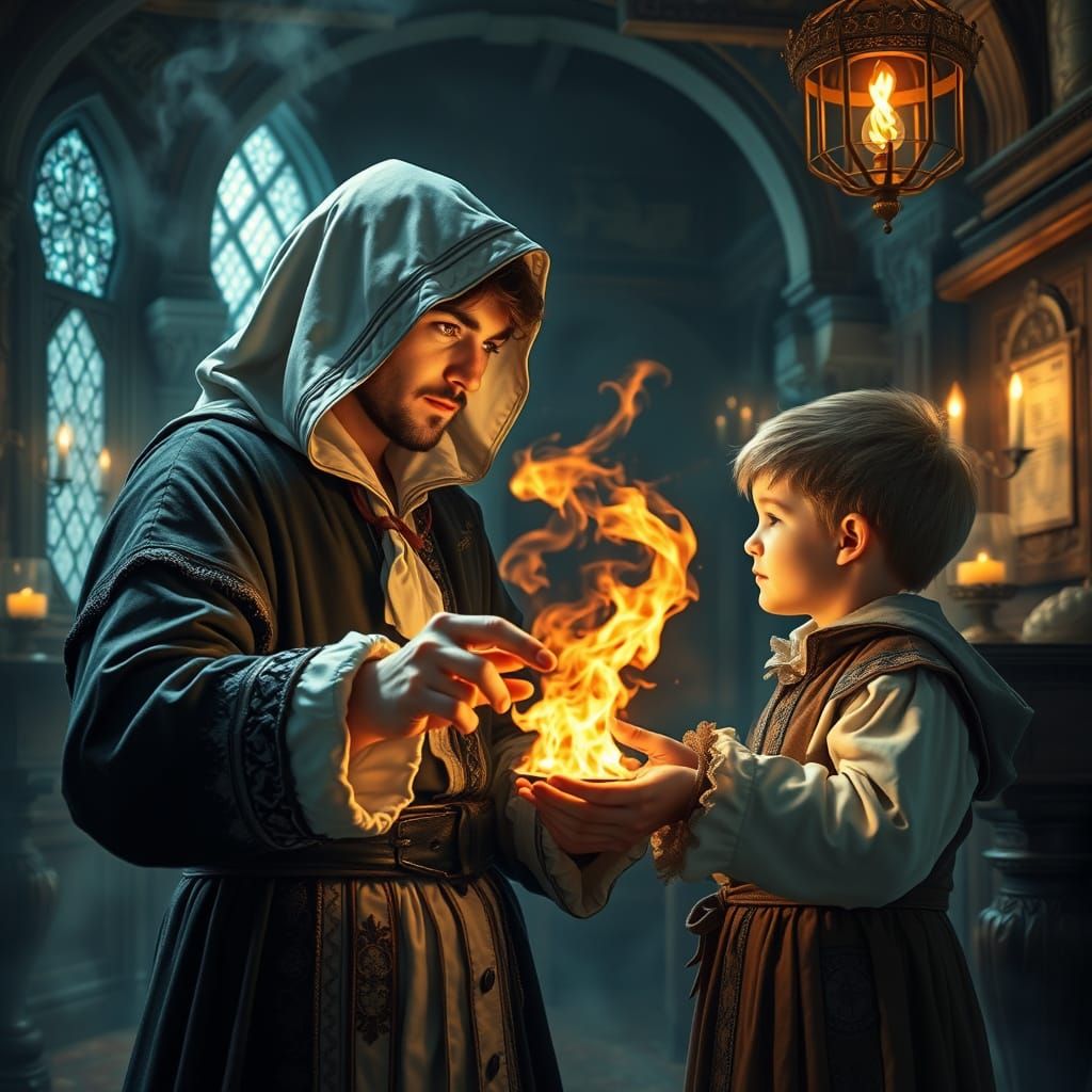 Magical Moment of Passing Knowledge in Renaissance Scriptori...