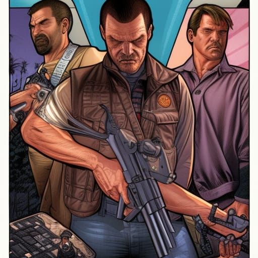 GTA III in Comic Book Art Style
