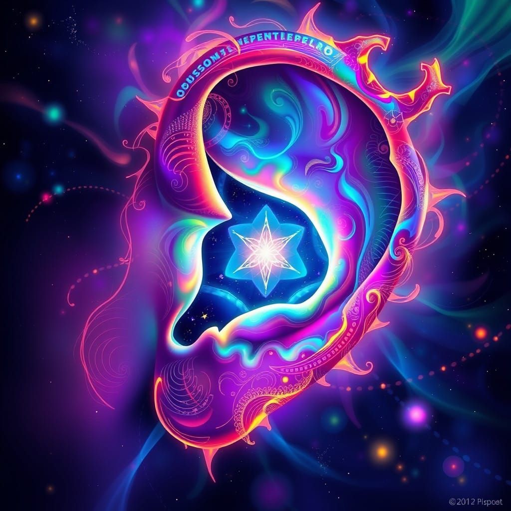 Vibrant Portal to Another Dimension in Holographic Astral Co...