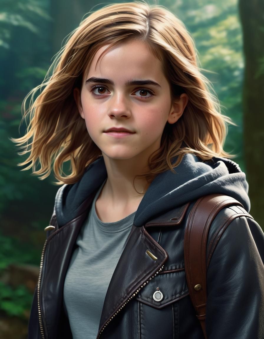 Emma Watson as Hermione Granger in Anime Style