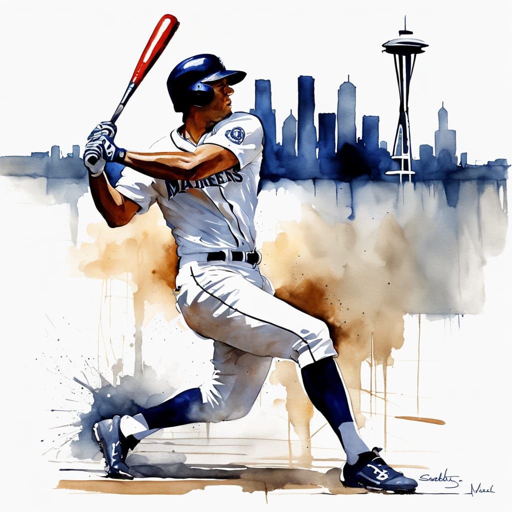 Seattle Mariners Slugger Swings for the Fences with City Sky...