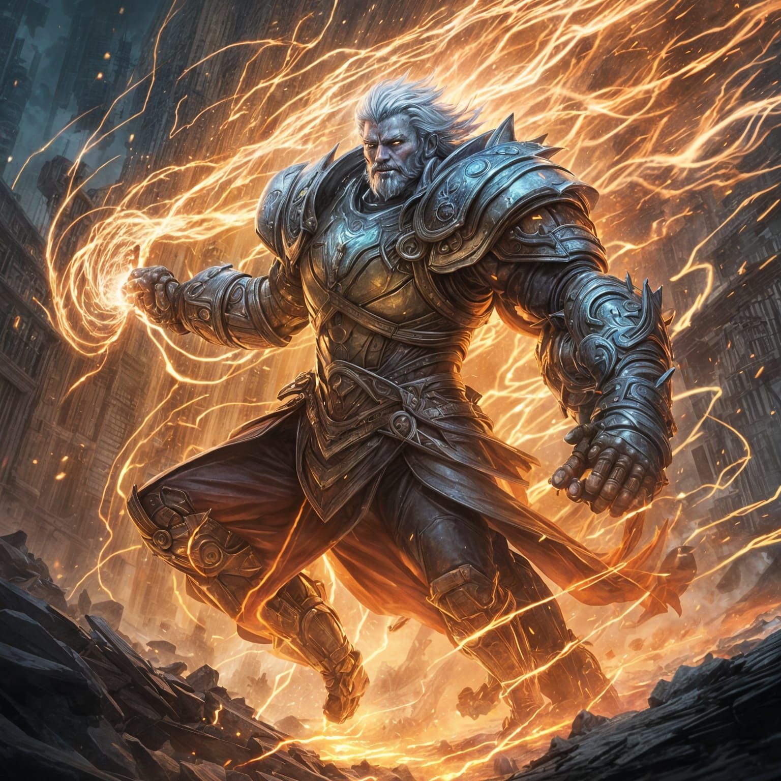 Anime Battle Scene: Hero's Final Attack