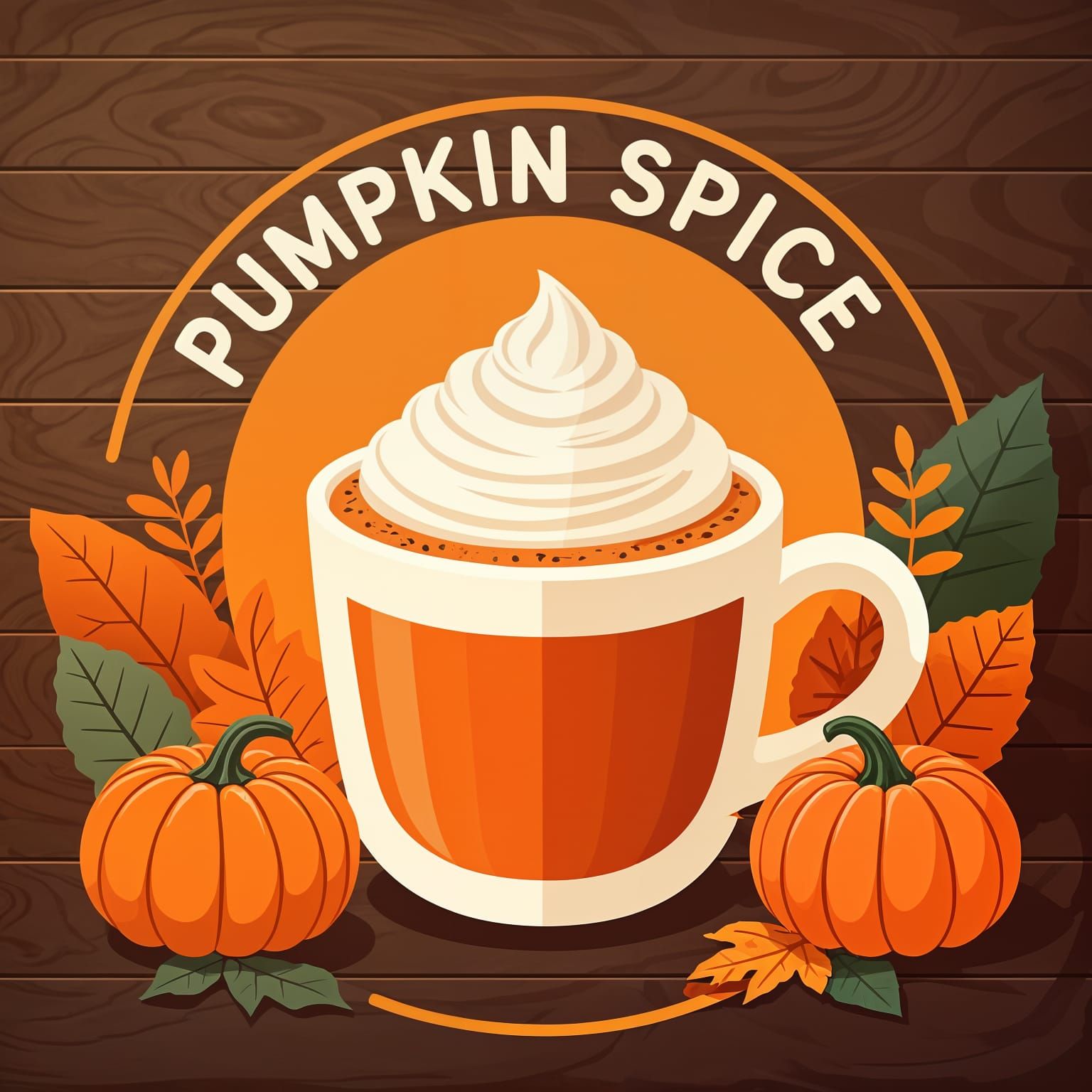 Pumpkin Spice Latte Fall Ad