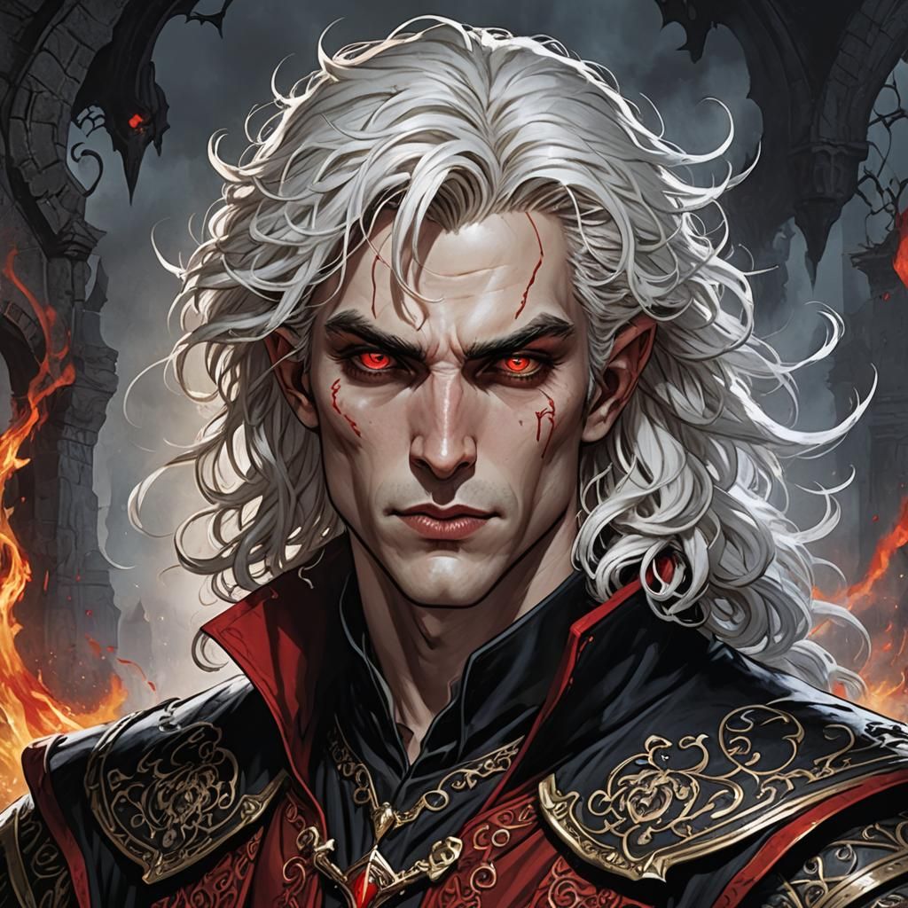 Astarion the Vampire: Comic Book Art Style