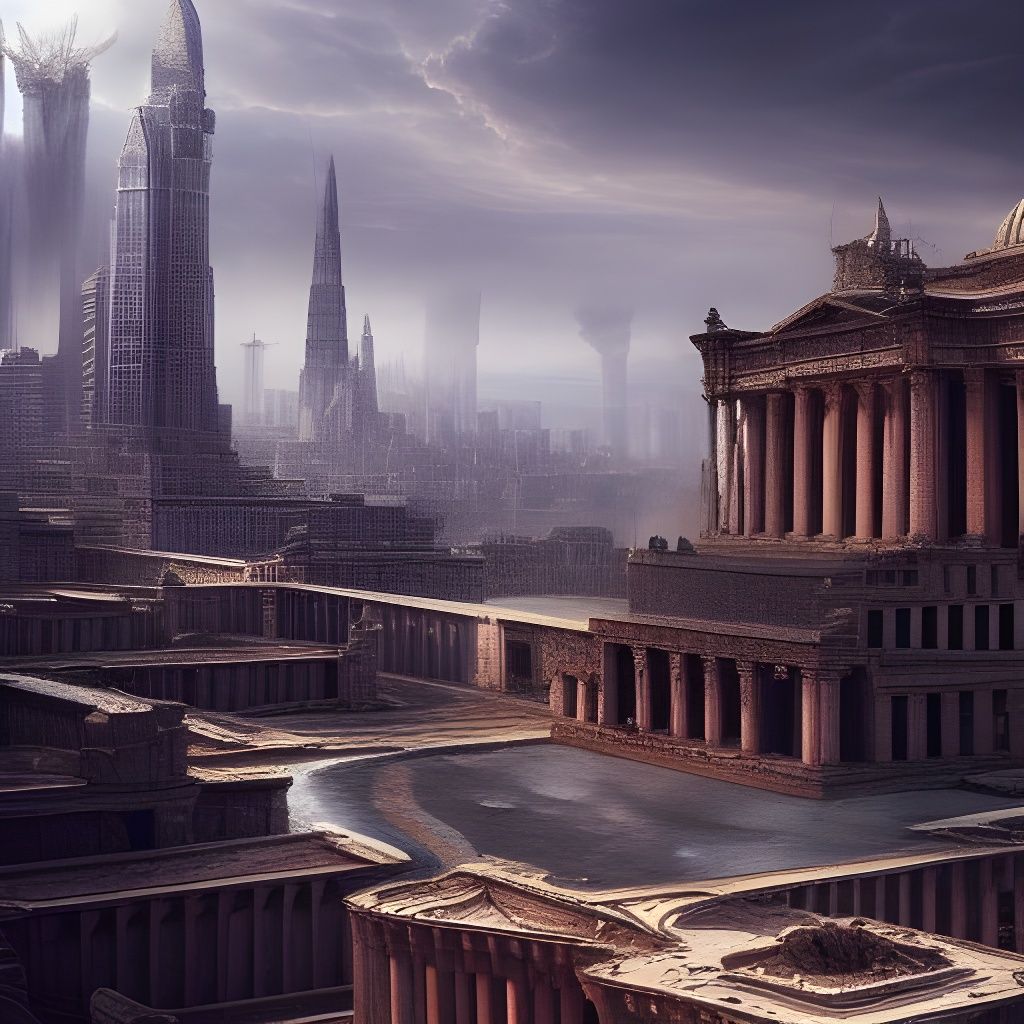 Epic Babylon Digital Matte Painting