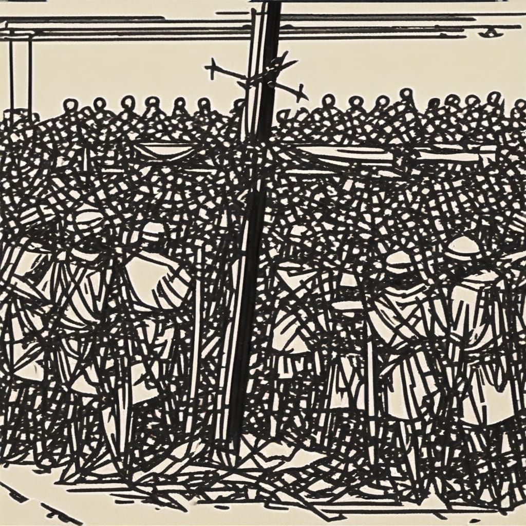 Sacred Crucifixion Scene in Morning Light