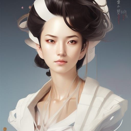 Sci-Fi Japanese Navy Princess Portrait