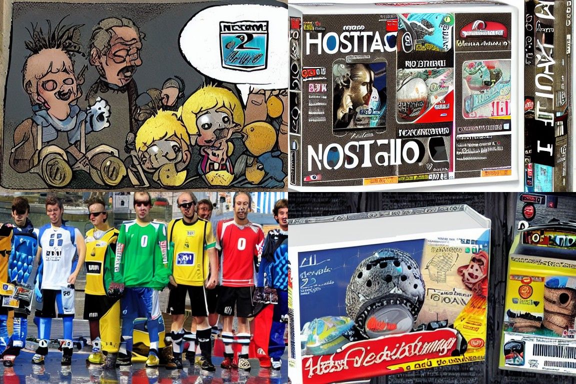 Evocative Nostalgiacore Scene