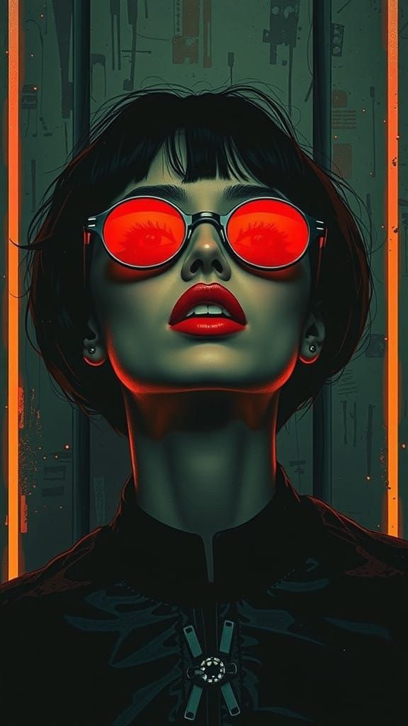 Hyperrealistic Portrait in Moody Cinematic Style