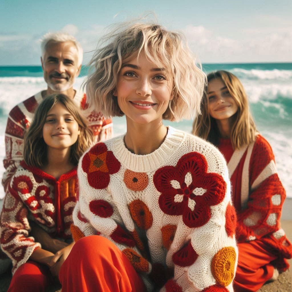 Smiling Thoughtful Woman Portrait