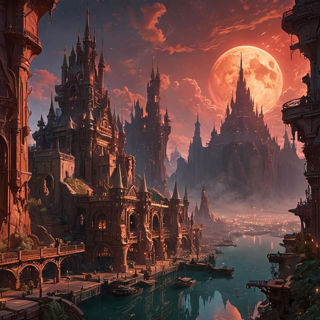 Disney World on Mars: A Sci-Fi Fantasy Landscape