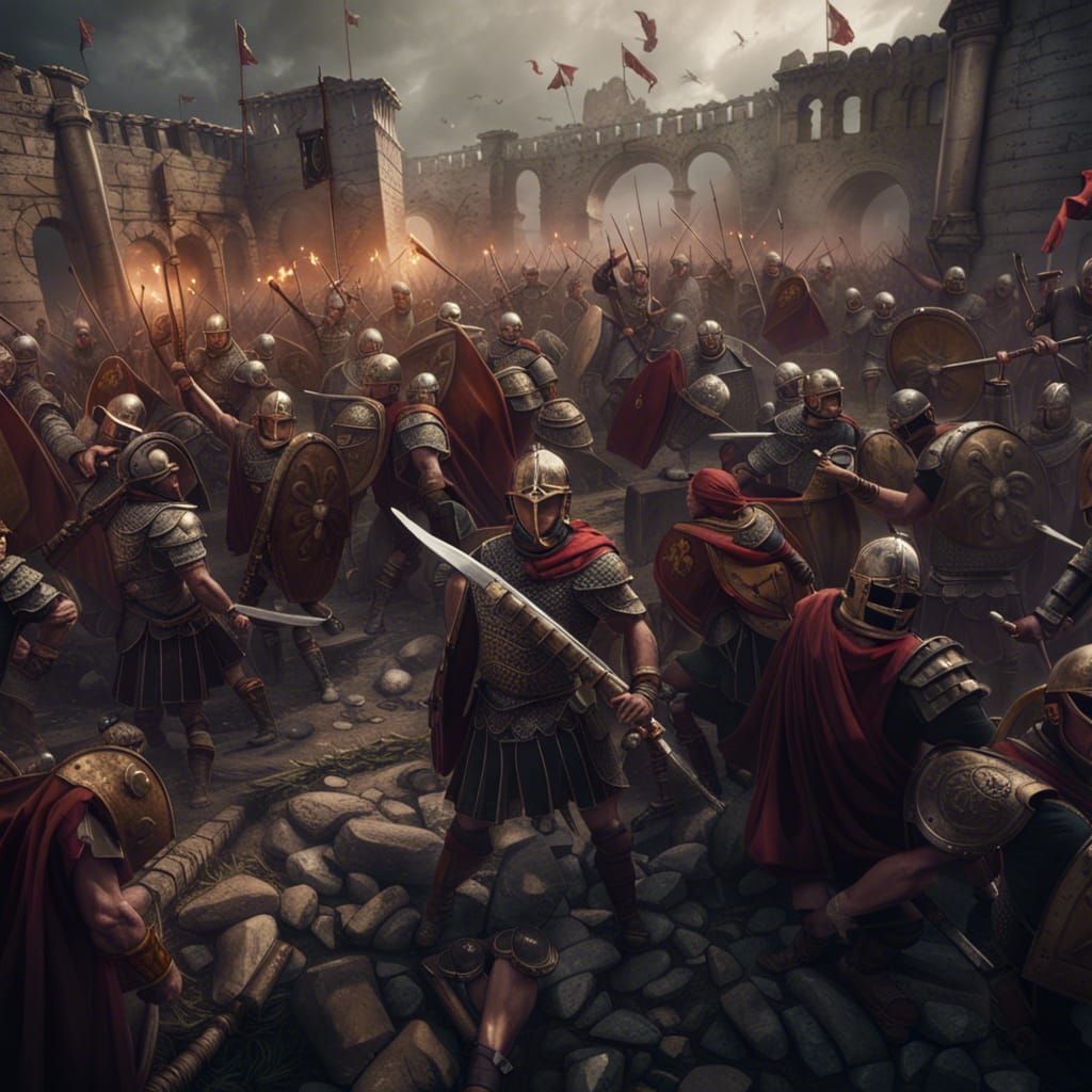 Epic Battle: Roman Legion vs Barbarian Horde