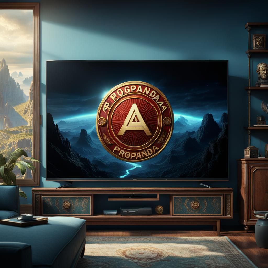 Propaganda TV in Detailed Matte Painting