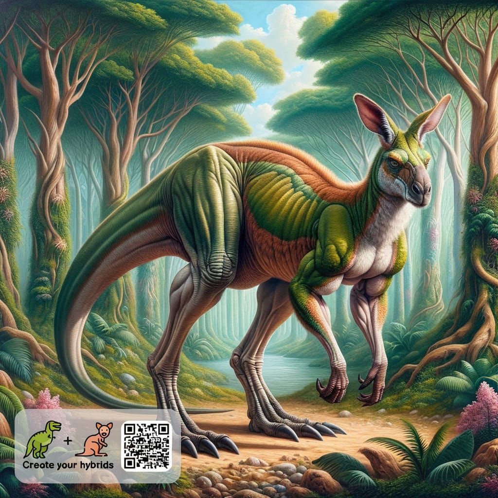 Kangasaurus Rex: Kangaroo Tyrannosaurus Hybrid