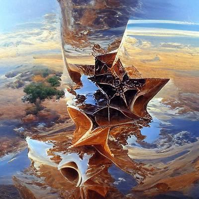 Abstract Fractal in Oil Painting Style