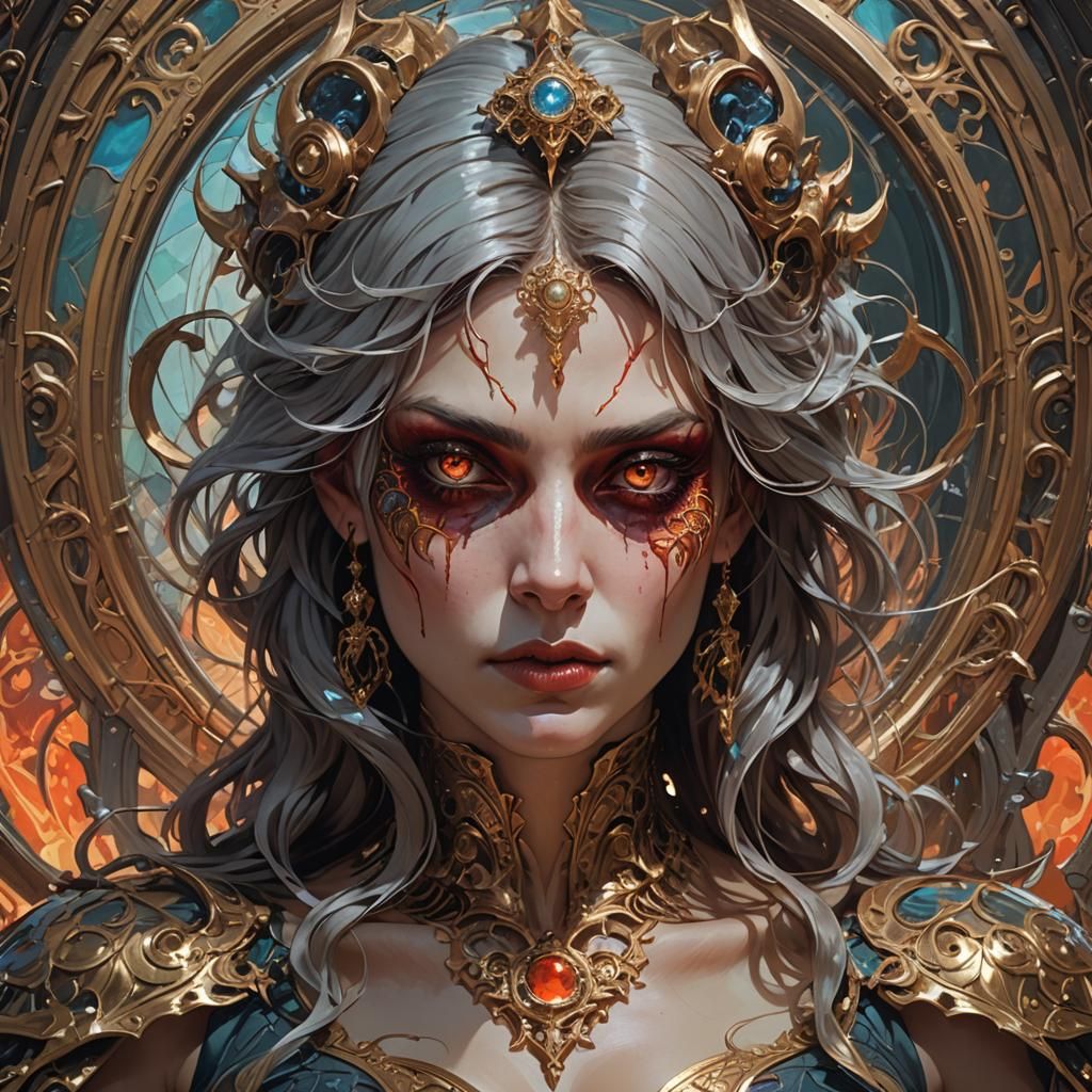 Mirror Reflection: Beautiful Woman or Horrible Demon