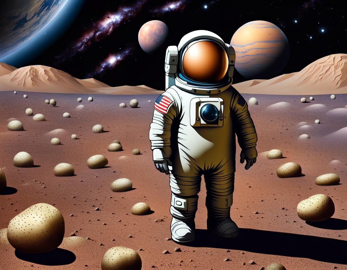 Potato Man Adrift in Outer Space