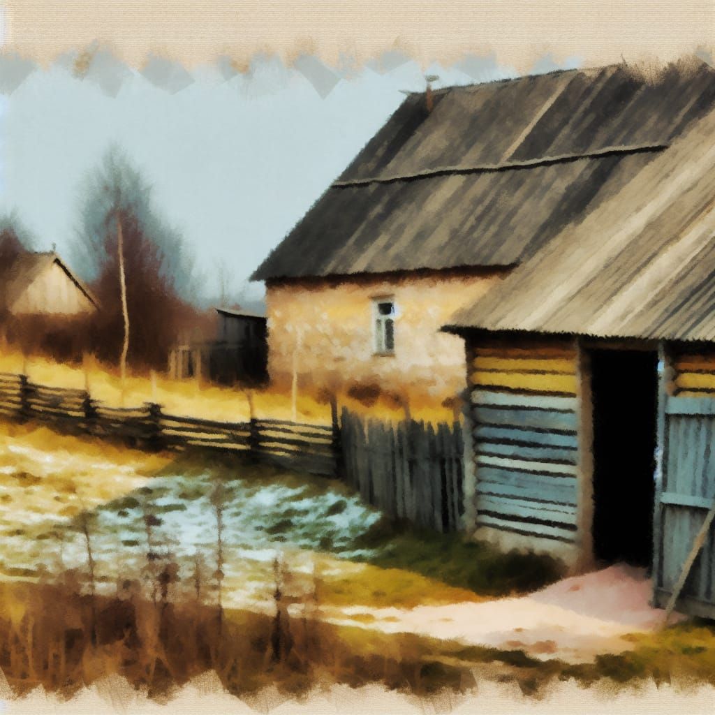 Wyeth-Inspired Rural Landscape