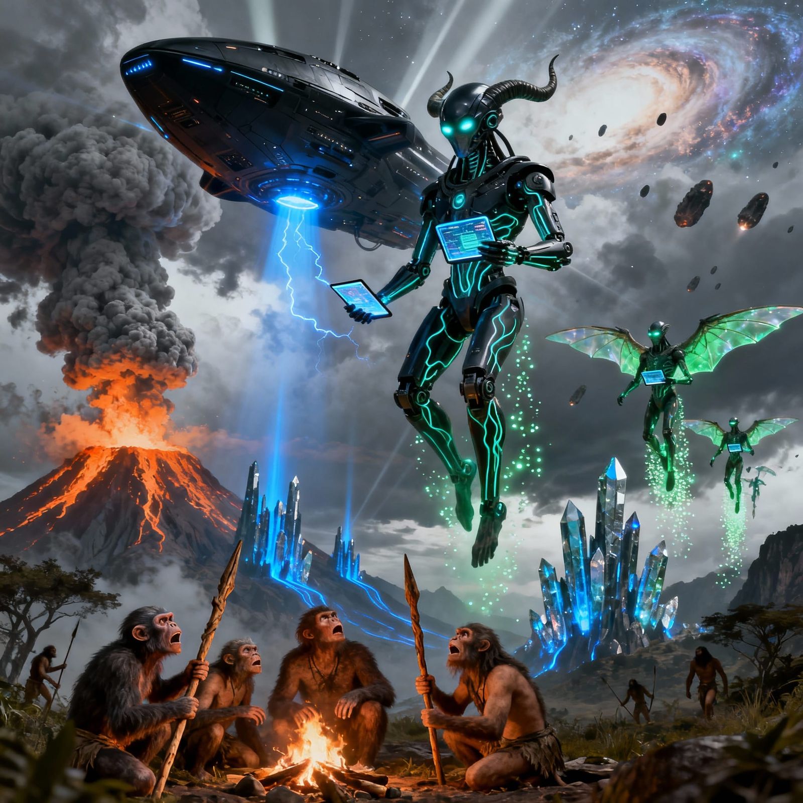 First Contact on Primordial Earth in Hyperrealistic Sci-Fi A...