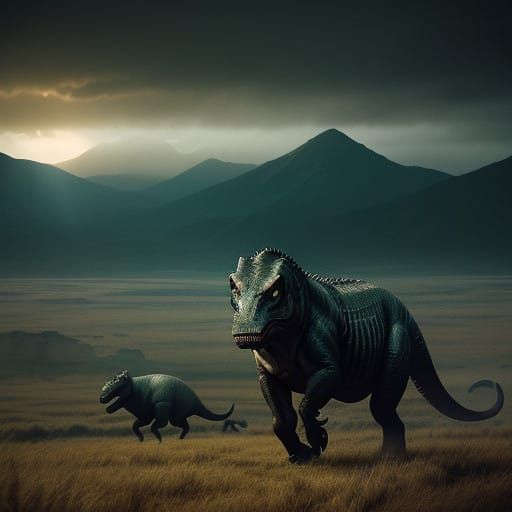 Epic Prehistoric Landscapes in Cinematic Film Style