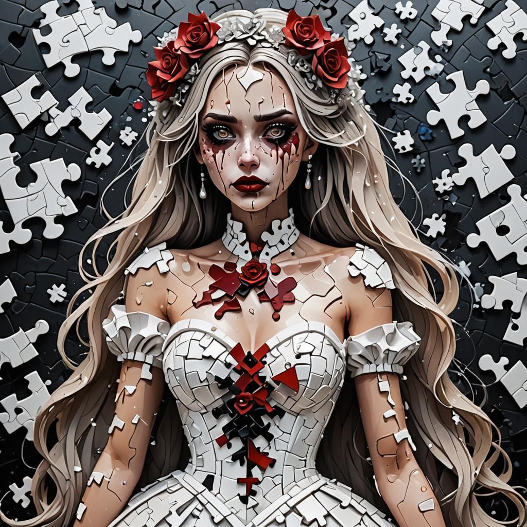 Liquid Puzzle Girl: A Disney Horror Bride