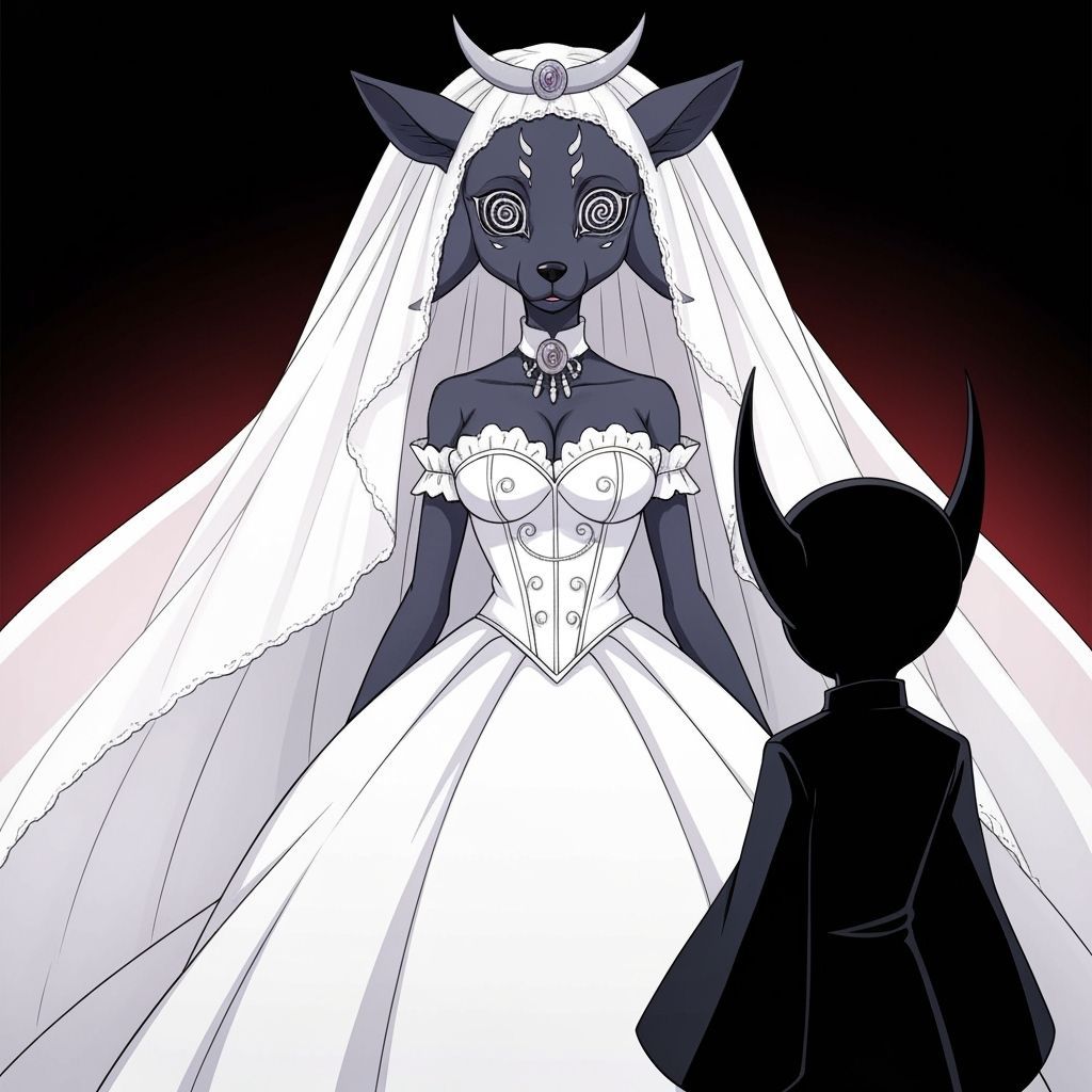 Loona in Wedding Dress, Hypnotized, with Striker