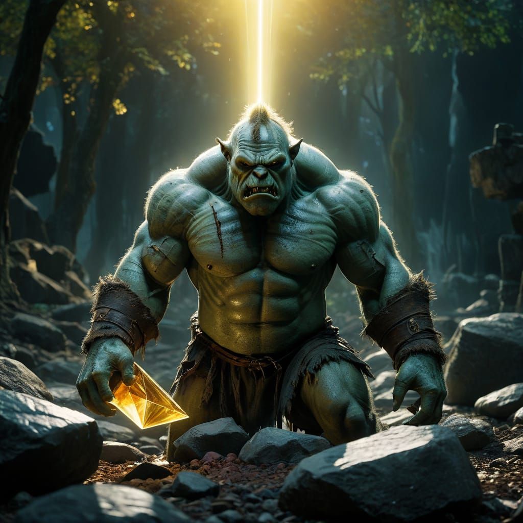 Cinematic Zombie Ogre Prism Refraction