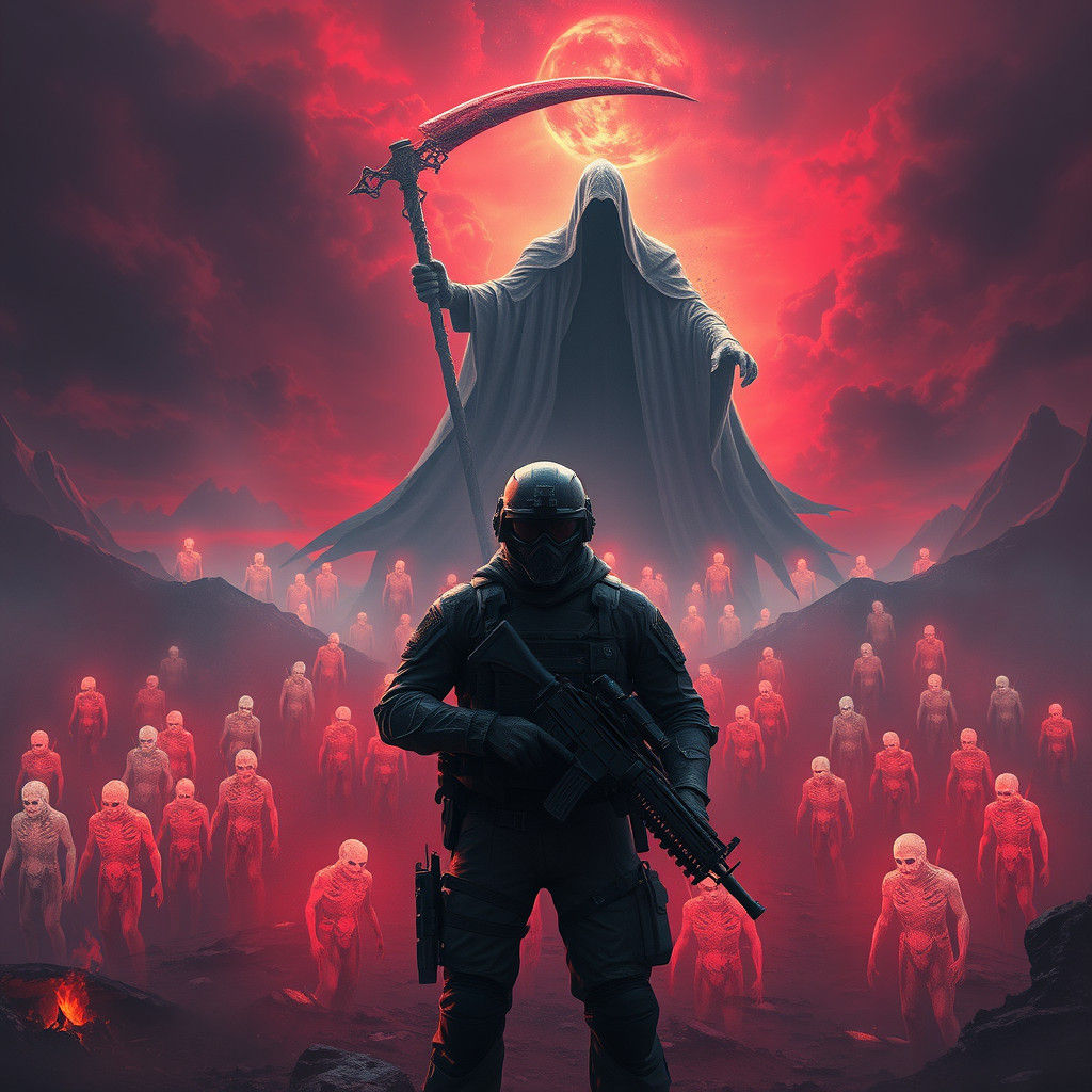 Soldier Confronts Death on Mystical Battlefield