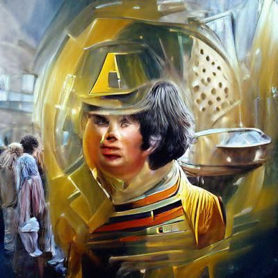 Adric of Doctor Who as Oil Painting