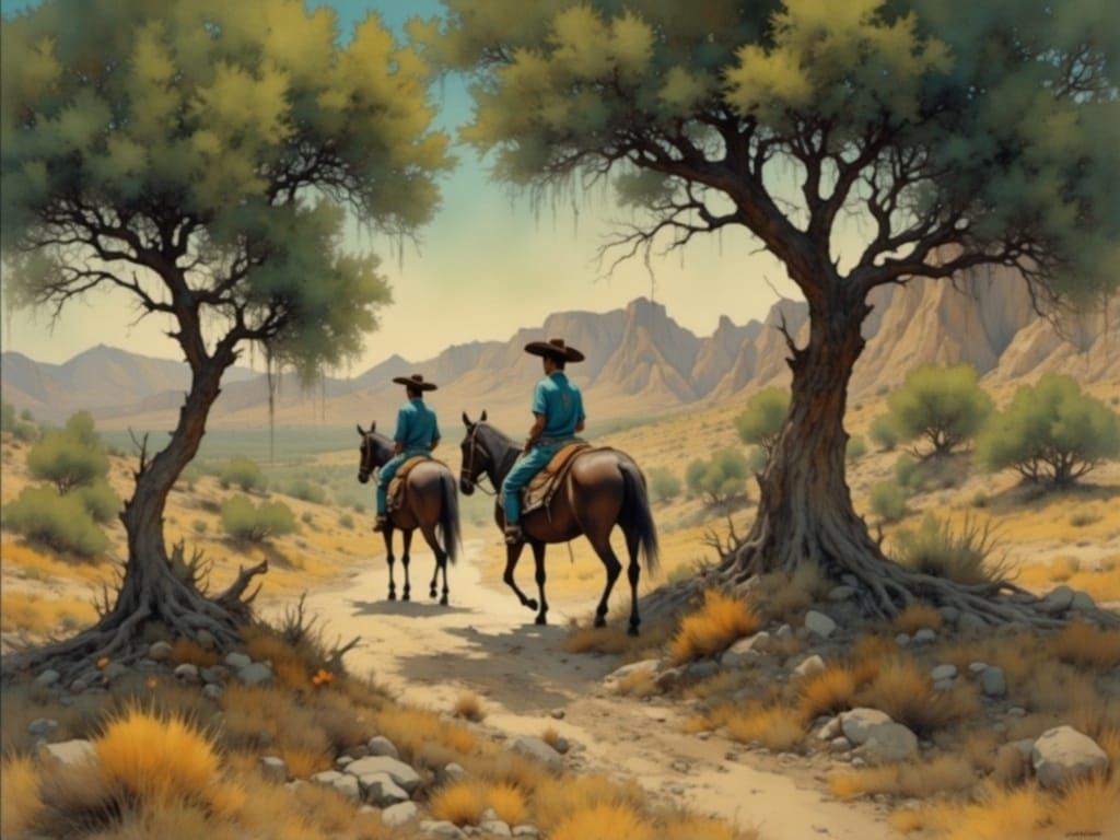 Surreal Mexican Desert Ride in Salvador Dali Style