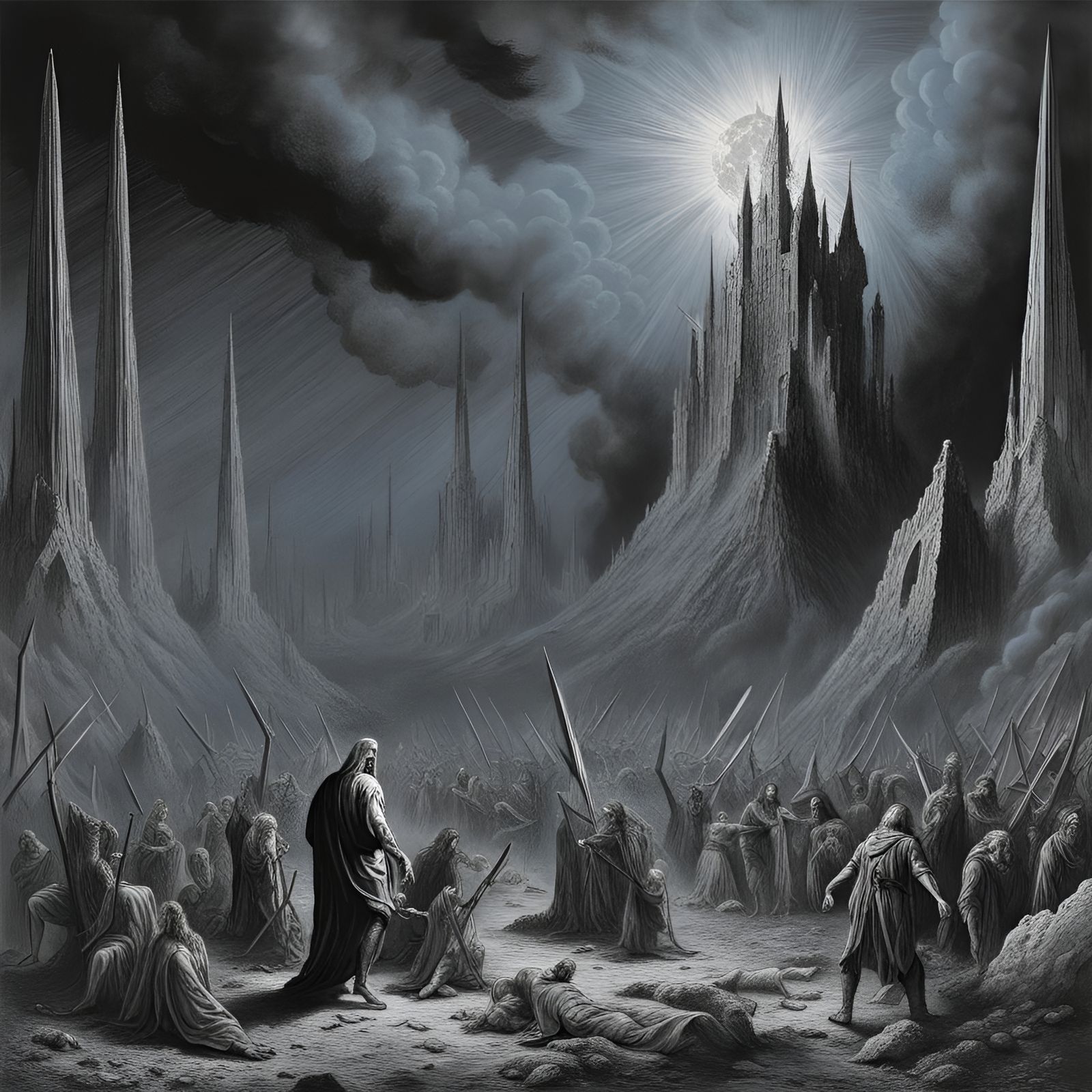 Sodom and Gomorrah Destroyed: Heavy Metal Magazine Art