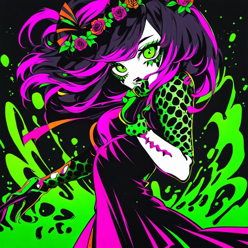 Conceptual Portrait of a Poison Girl