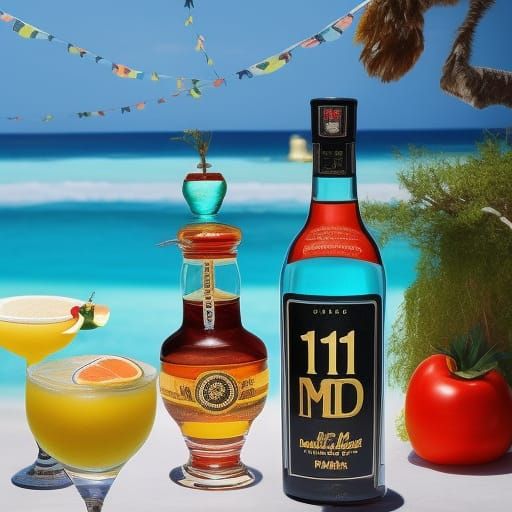 AI Interpretation of Pirate and Cocktail