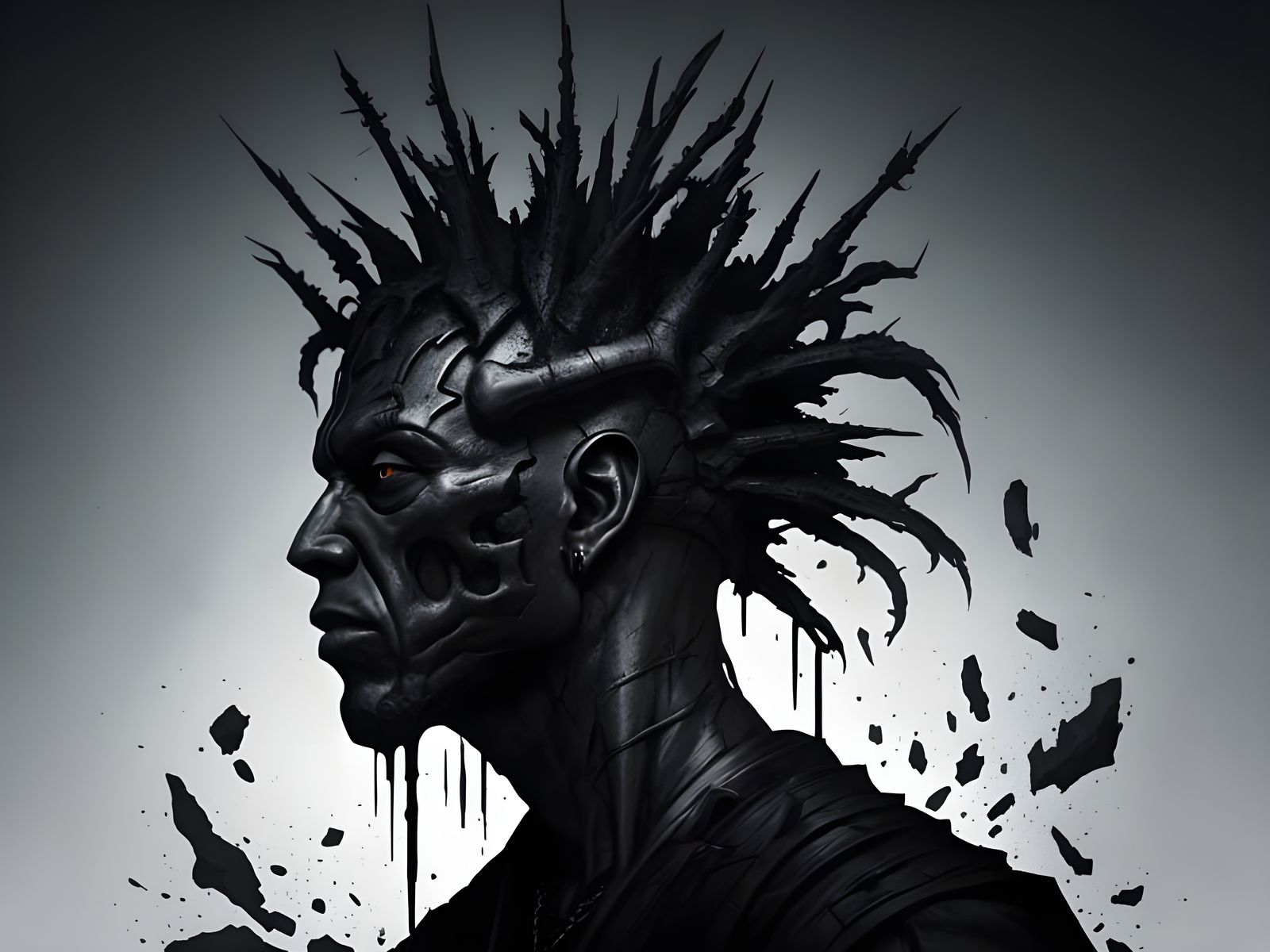 Dark Gothic Album Cover for Mental Tekno Tribe