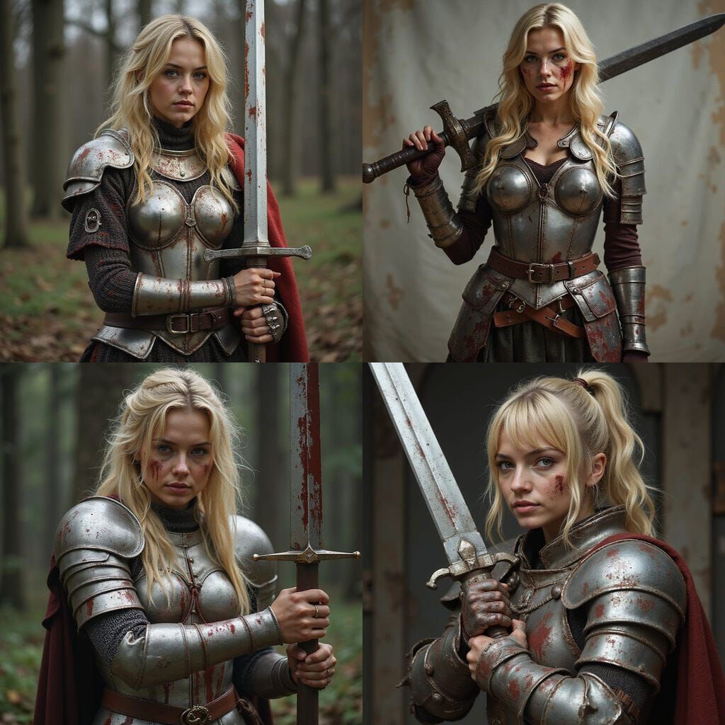 Warrior Goddess in Battle Armor