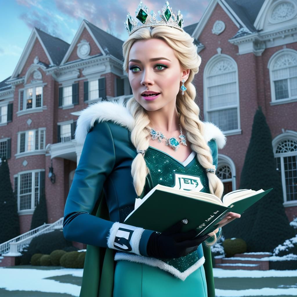 Elsa as High School Mean Girl in Cinematic Style