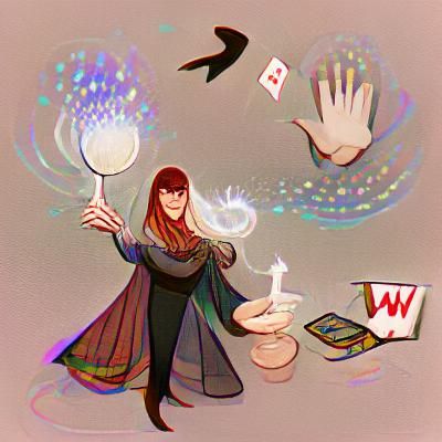 Enchantress Portrait with Magical Powers