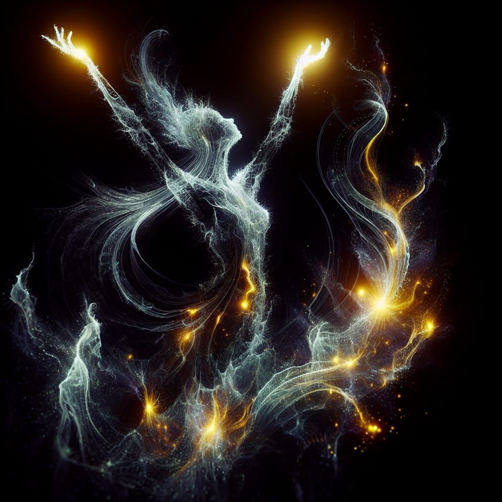 Ethereal South Asian Goddess Radiates Inner Light