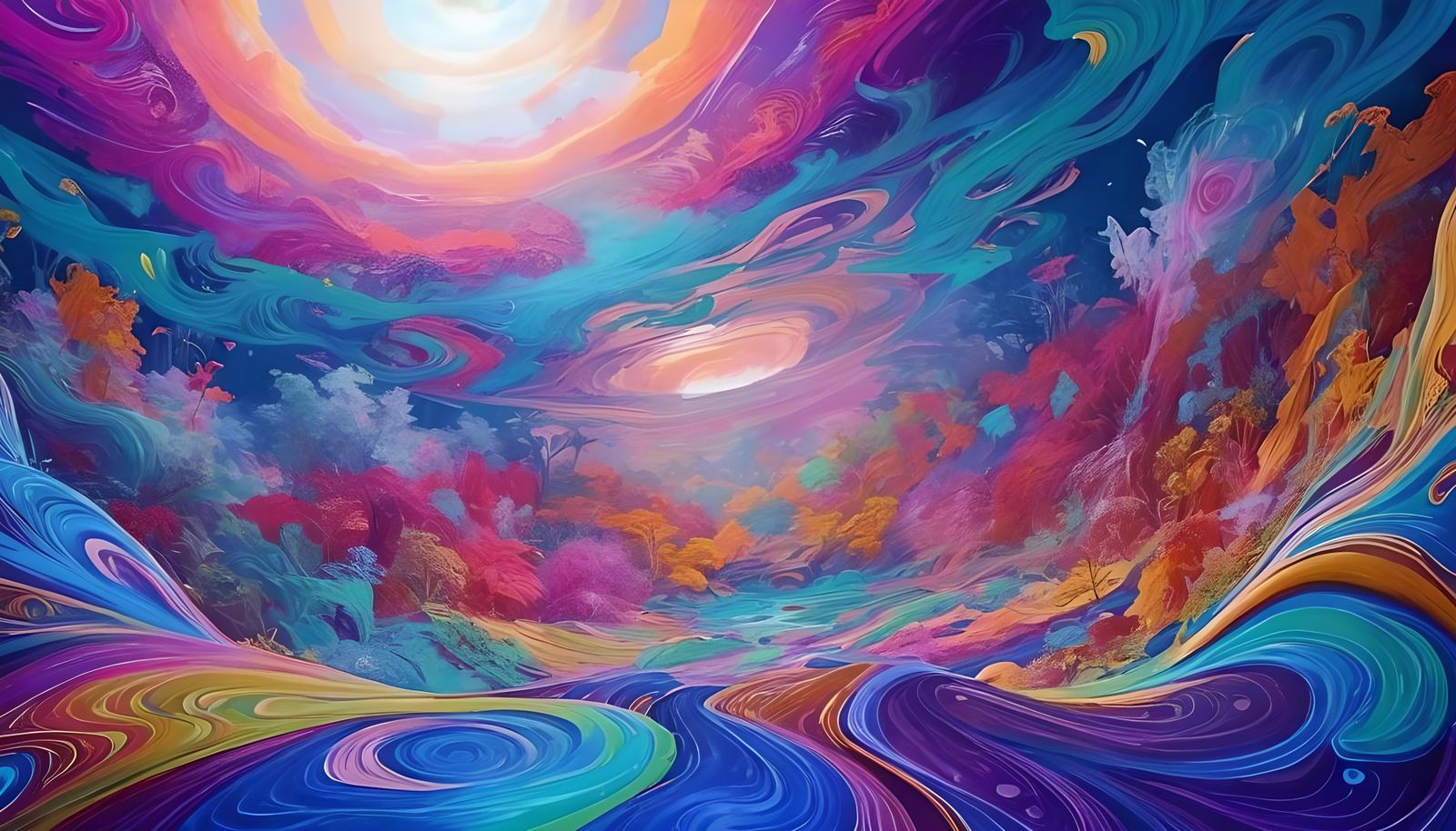 Enchanting Waterfalls: An AI-Generated Landscape