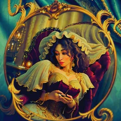 Woman in Lace with Candlelight