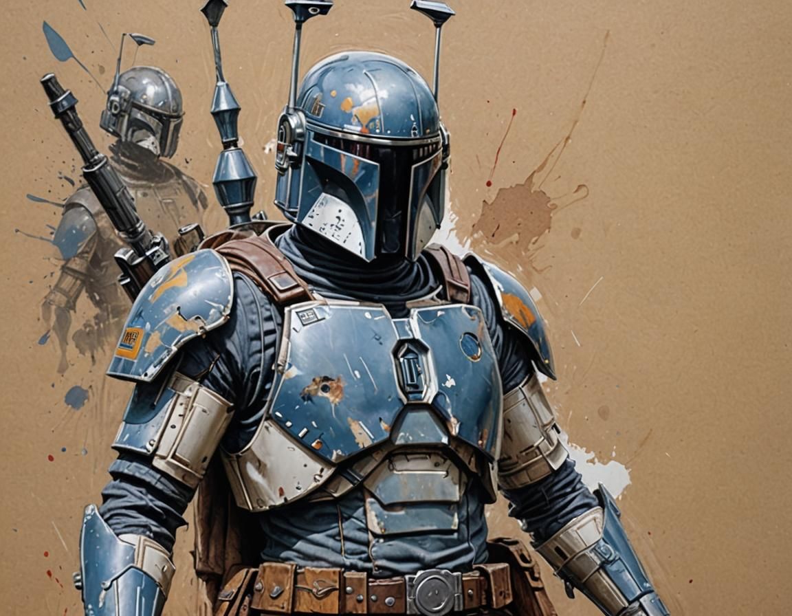 Jango Fett Full Body Portrait