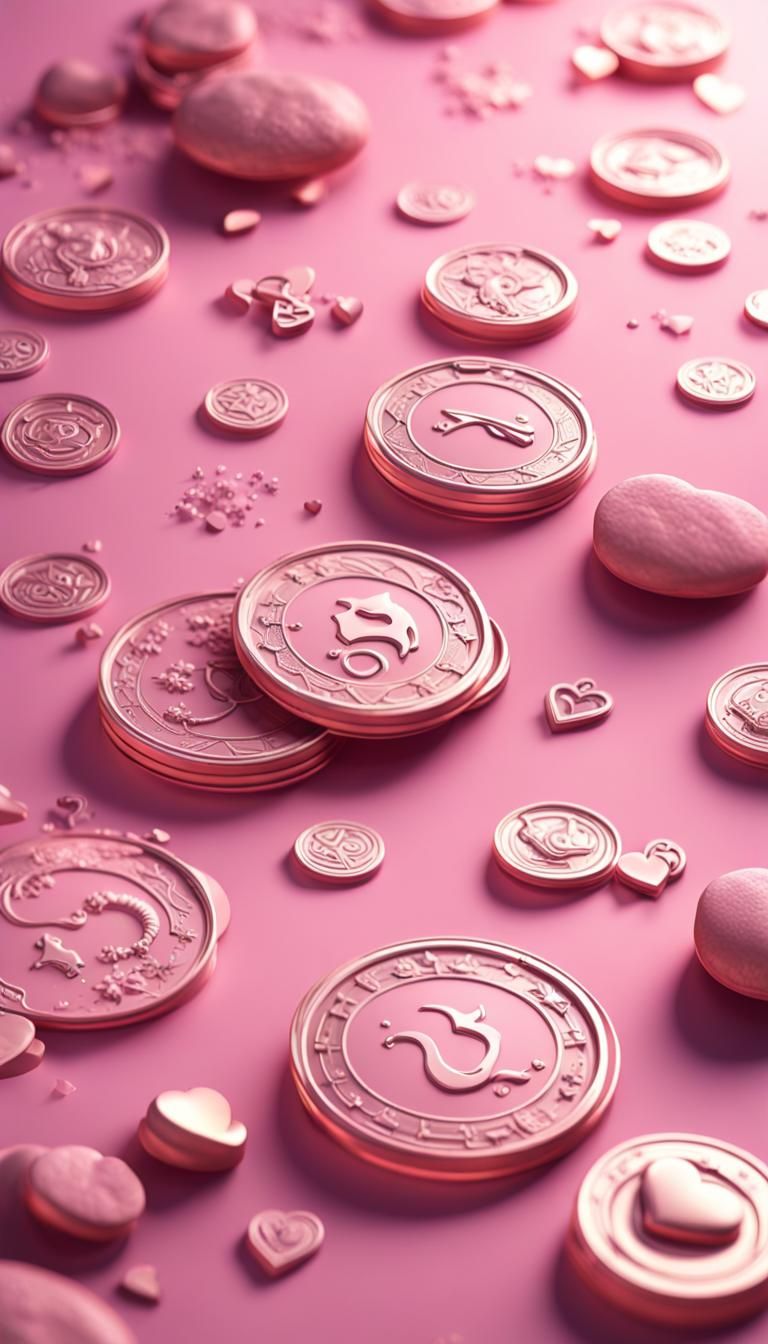 Horoscope Theme on Pastel Pink in 3D